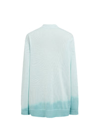 Cardigan tie and dye - Turquoise Pale