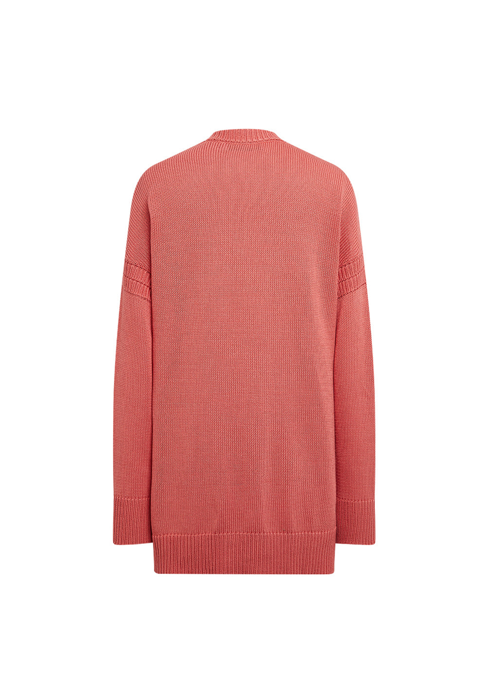 Cardigan coton uni - Orange Moyen