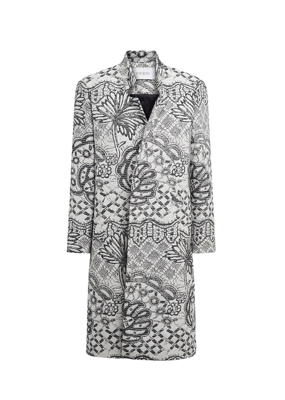 Manteau jacquard - Marine