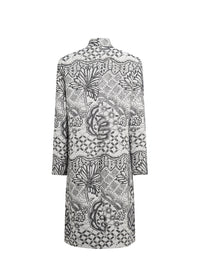 Manteau jacquard - Marine