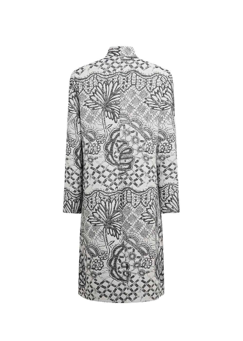 Manteau jacquard - Marine