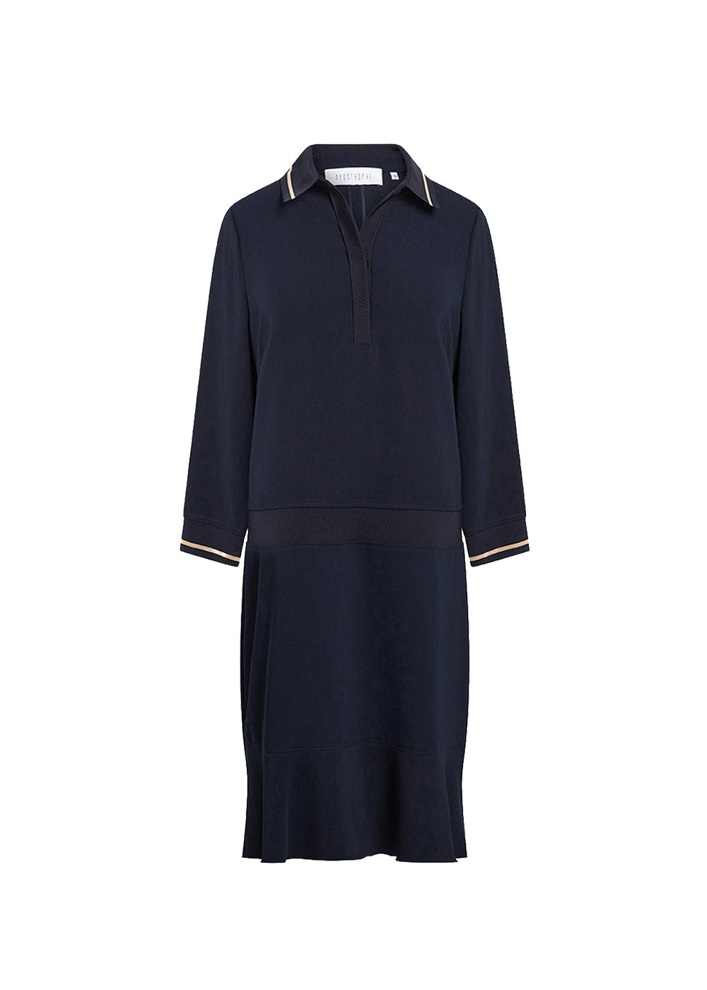 Radja dress with polo neck - Navy
