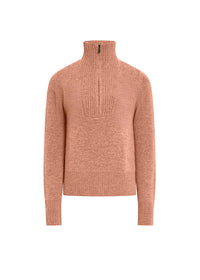 Pull à col camionneur en laine & cachemire - Camel