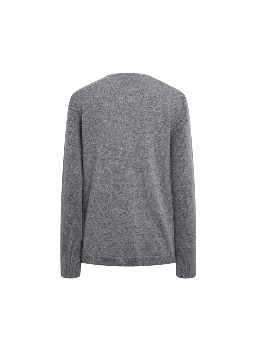 Pull col v - Gris Moyen