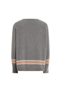 Pull col rond - Gris Moyen