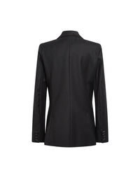 Veste laine tailleur col - Noir