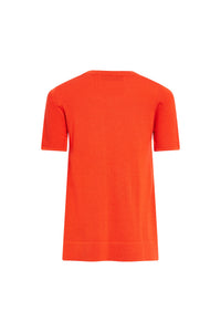 Pull manche courte - Orange Vif