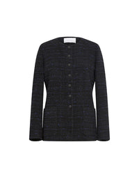 Monet button-up jacket with pockets - Blue