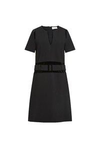 Robe à détails contrastants - Noir