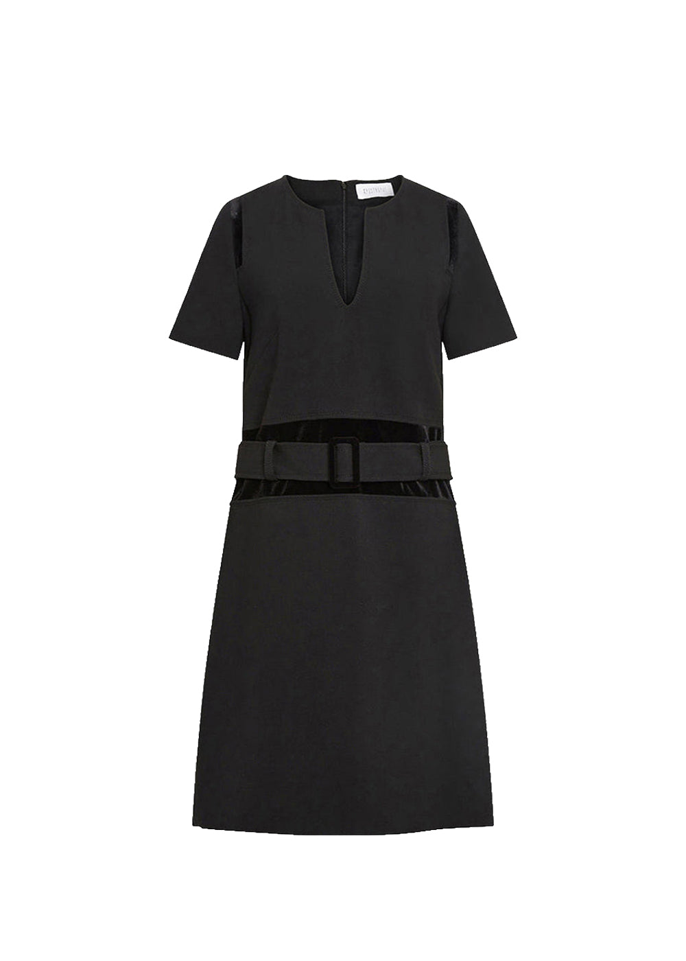 Robe à détails contrastants - Noir