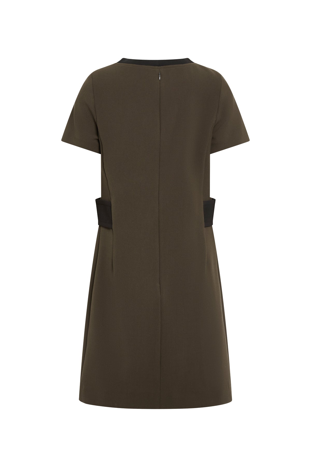 Robe mc courte avec maille - Kaki