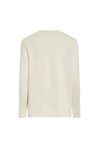 Pull col v - Blanc Cassé