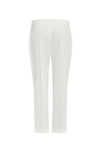 Pantalon polyester ceinture - Blanc Cassé
