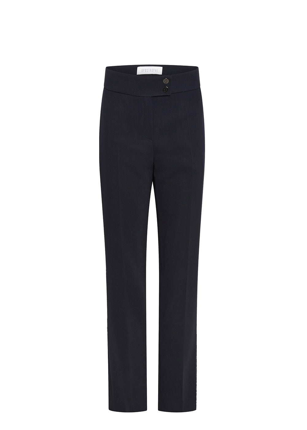 Pantalon polyester ceinture - Marine