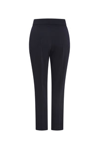 Pantalon polyester ceinture - Marine