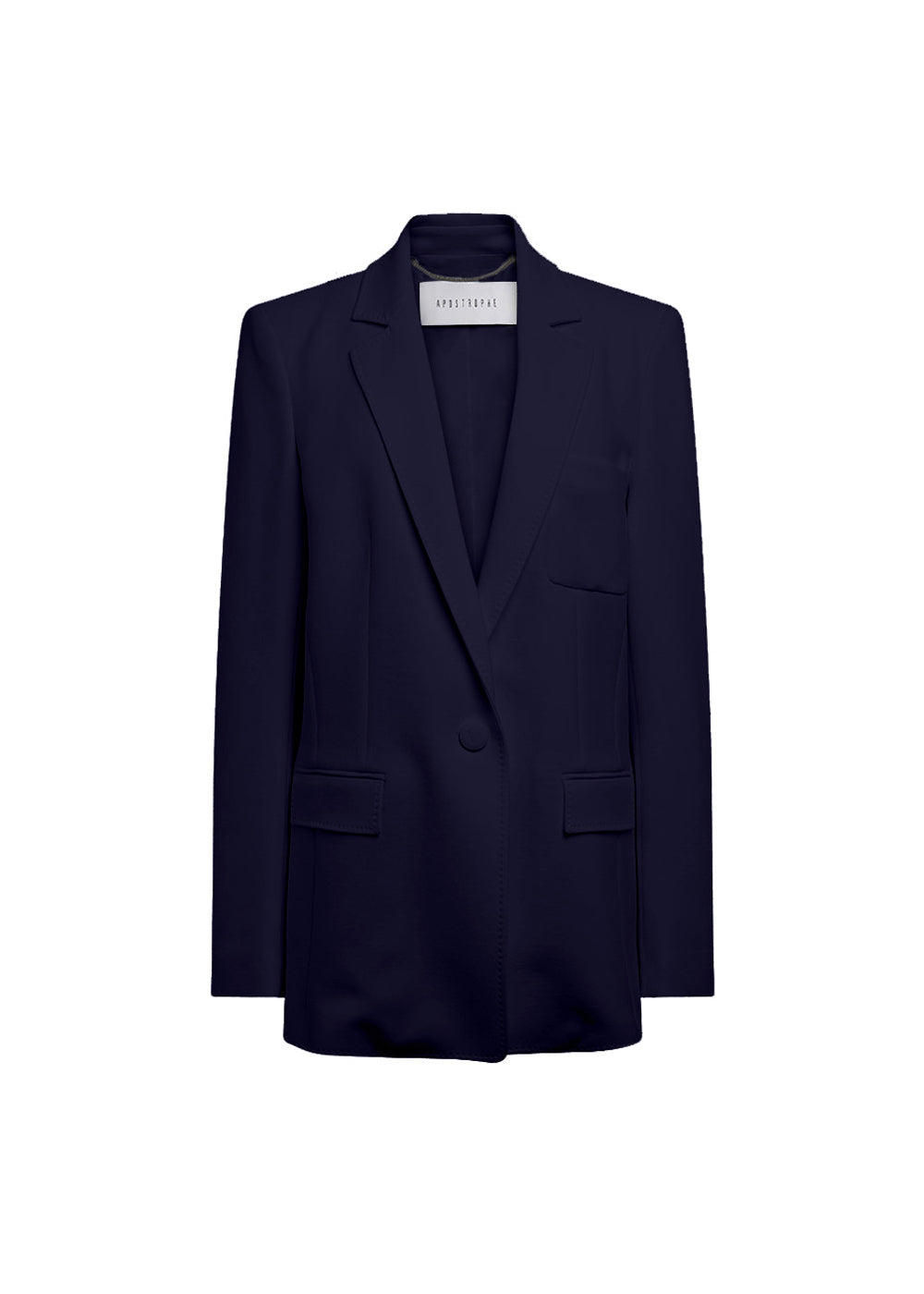 Veste longue double toile - Marine