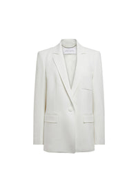 Veste longue double toile - Blanc Cassé