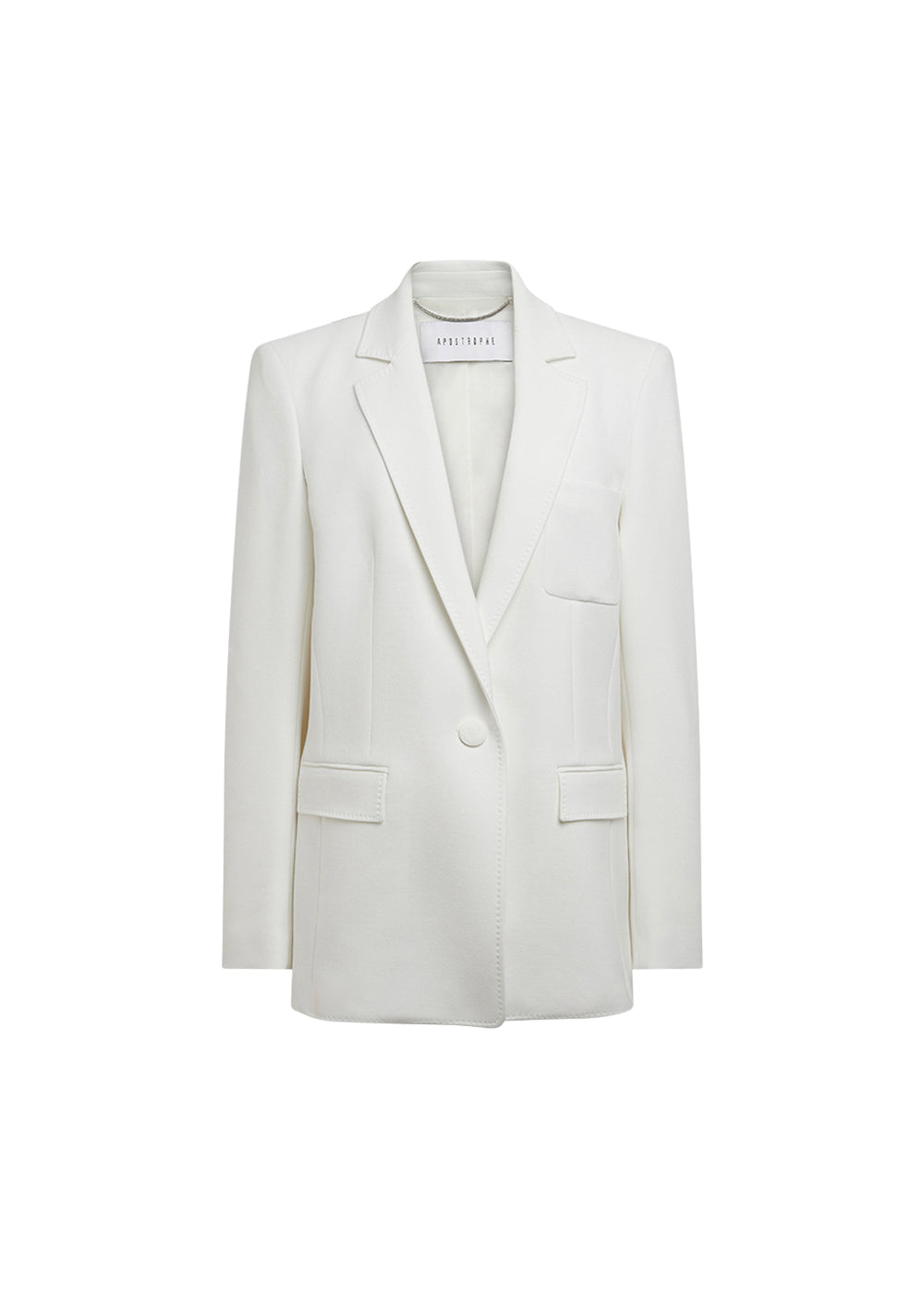 Veste longue double toile - Blanc Cassé