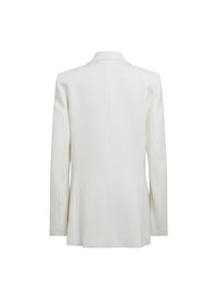 Veste longue double toile - Blanc Cassé