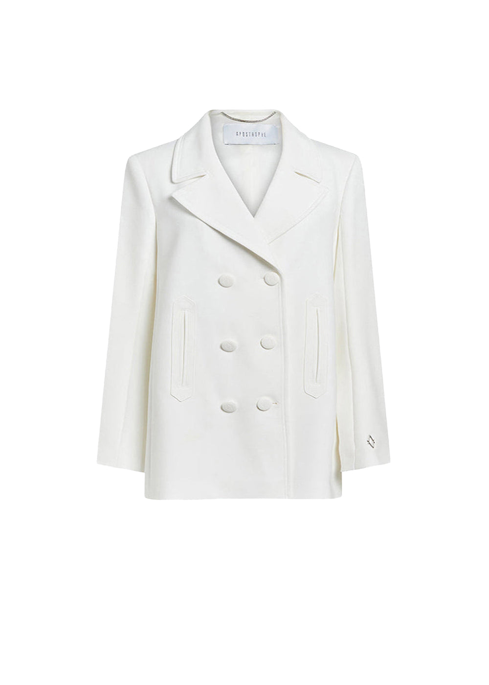 Long straight coat - Off-white