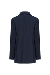 Veste longue facon caban - Marine