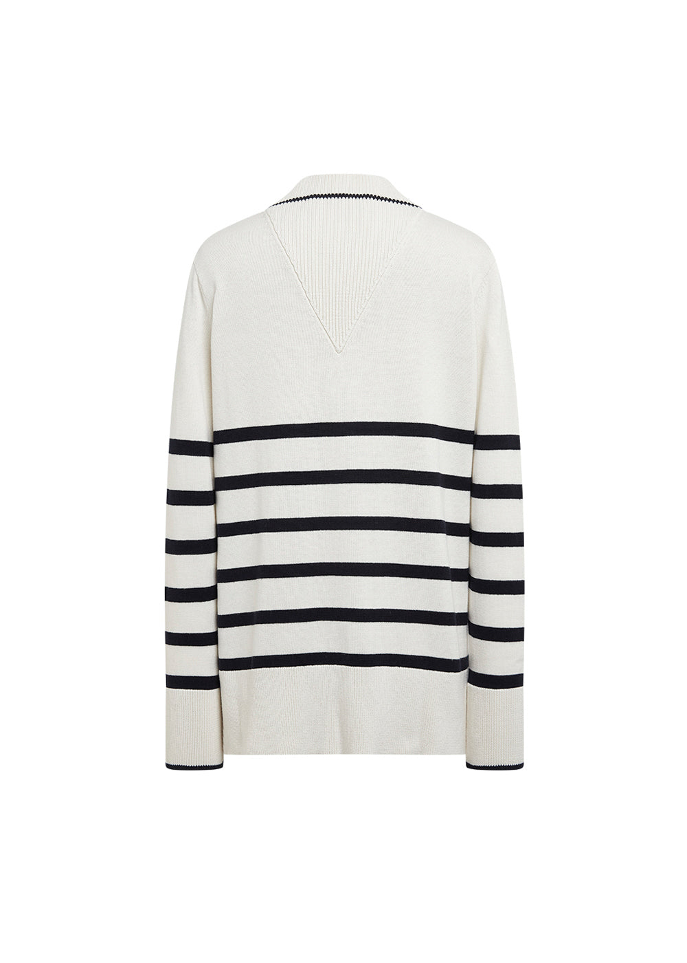 Pull col v - Blanc Cassé