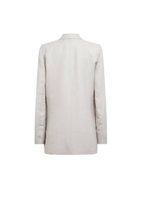 Veste blazer croise en lin - Ficelle
