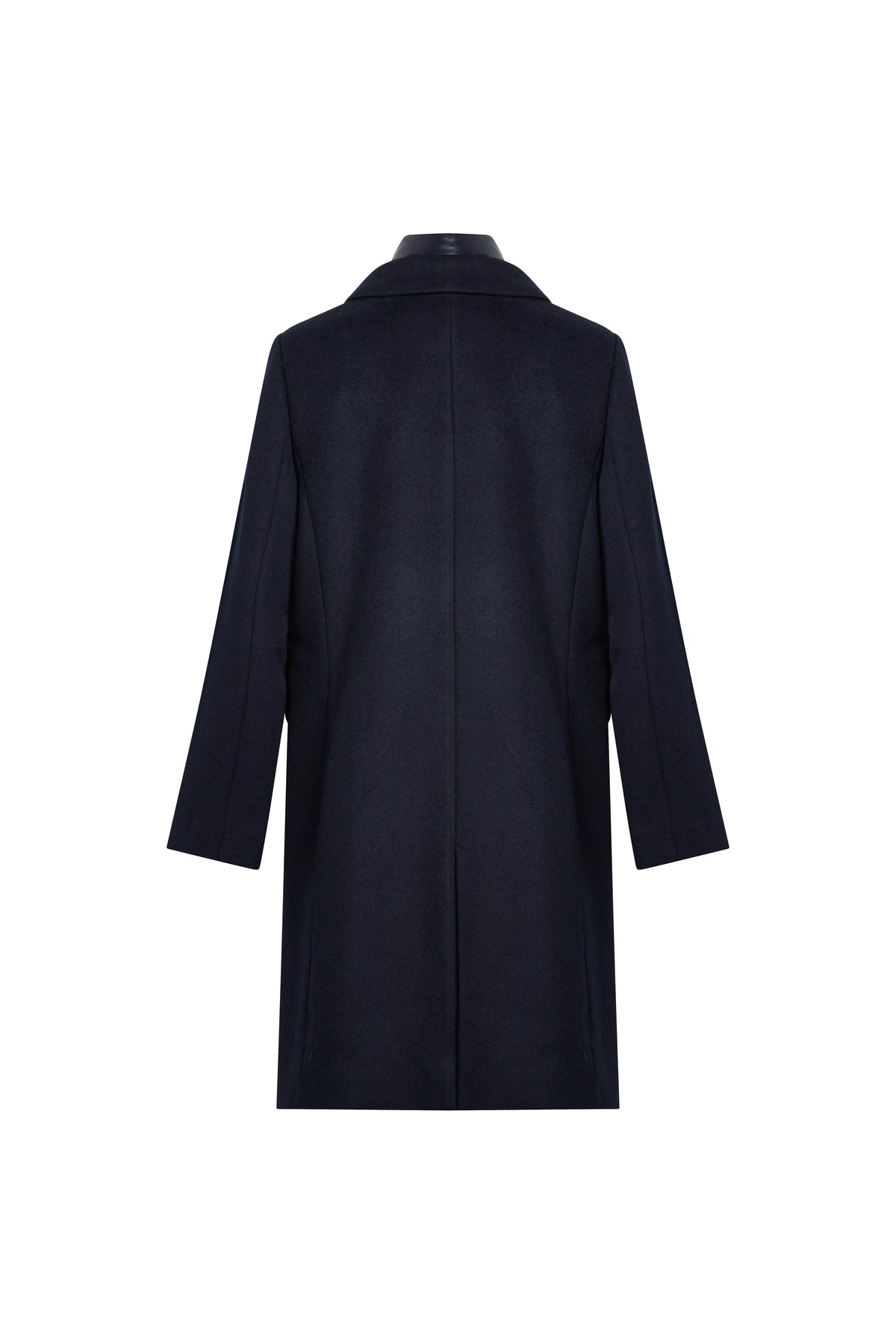 Manteau col tailleur - Marine