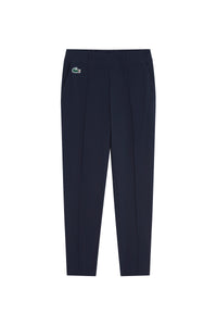 Straight-leg trousers with darts - Navy
