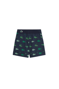 Printed pocket Bermuda shorts - Navy