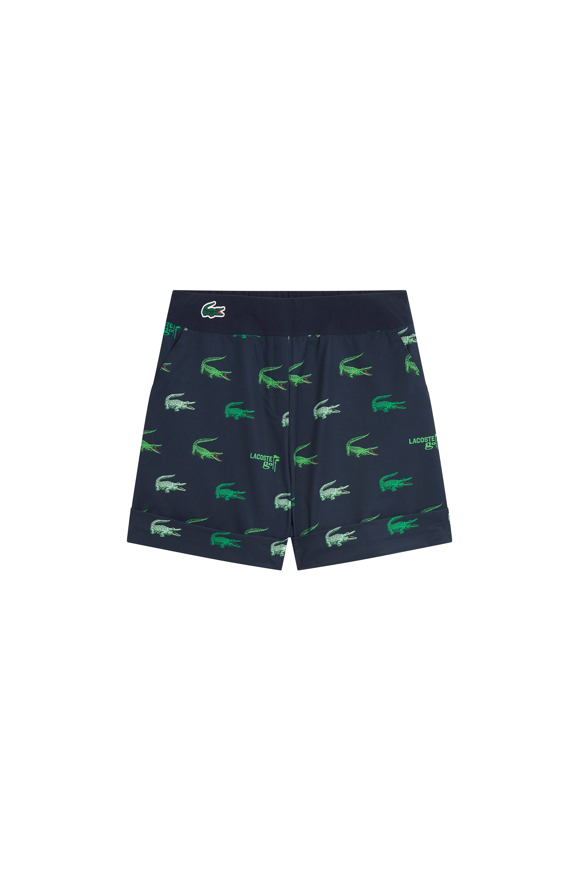Printed pocket Bermuda shorts - Navy