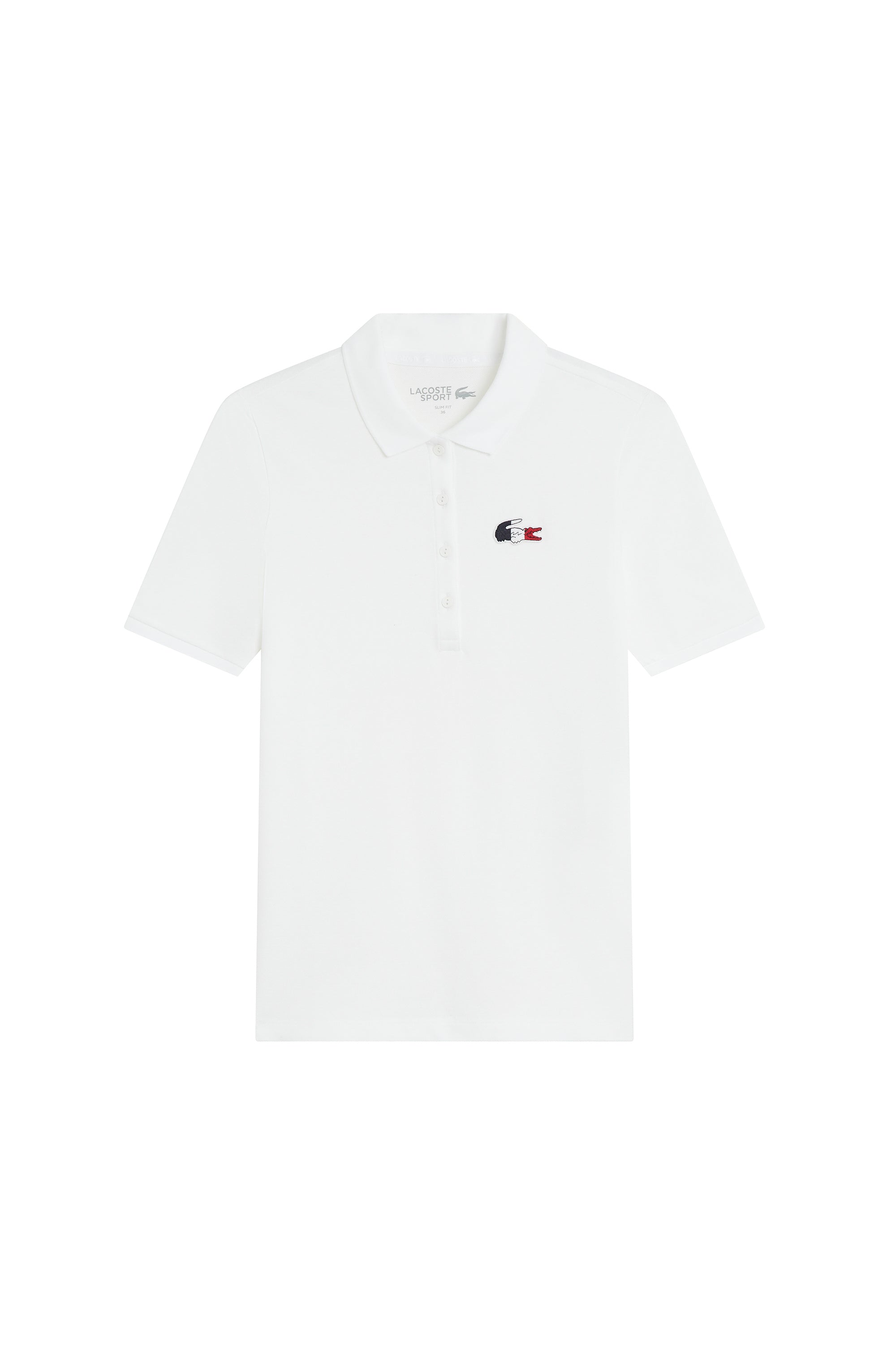 Polo shirt with tricolour logo - White