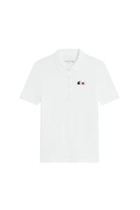 Polo avec logo tricolore - Blanc