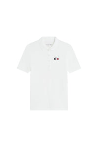 Polo avec logo tricolore - Blanc