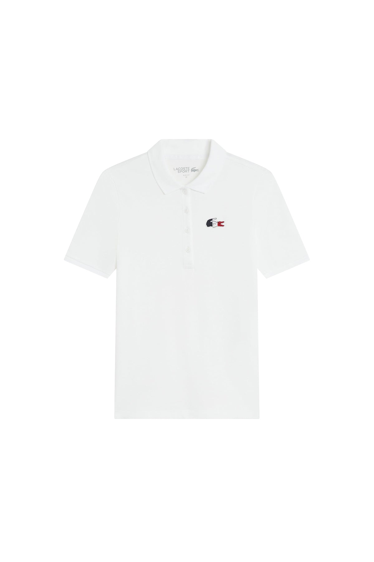 Polo avec logo tricolore - Blanc