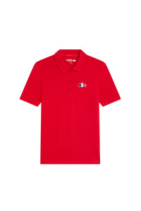 Polo avec logo tricolore - Rouge