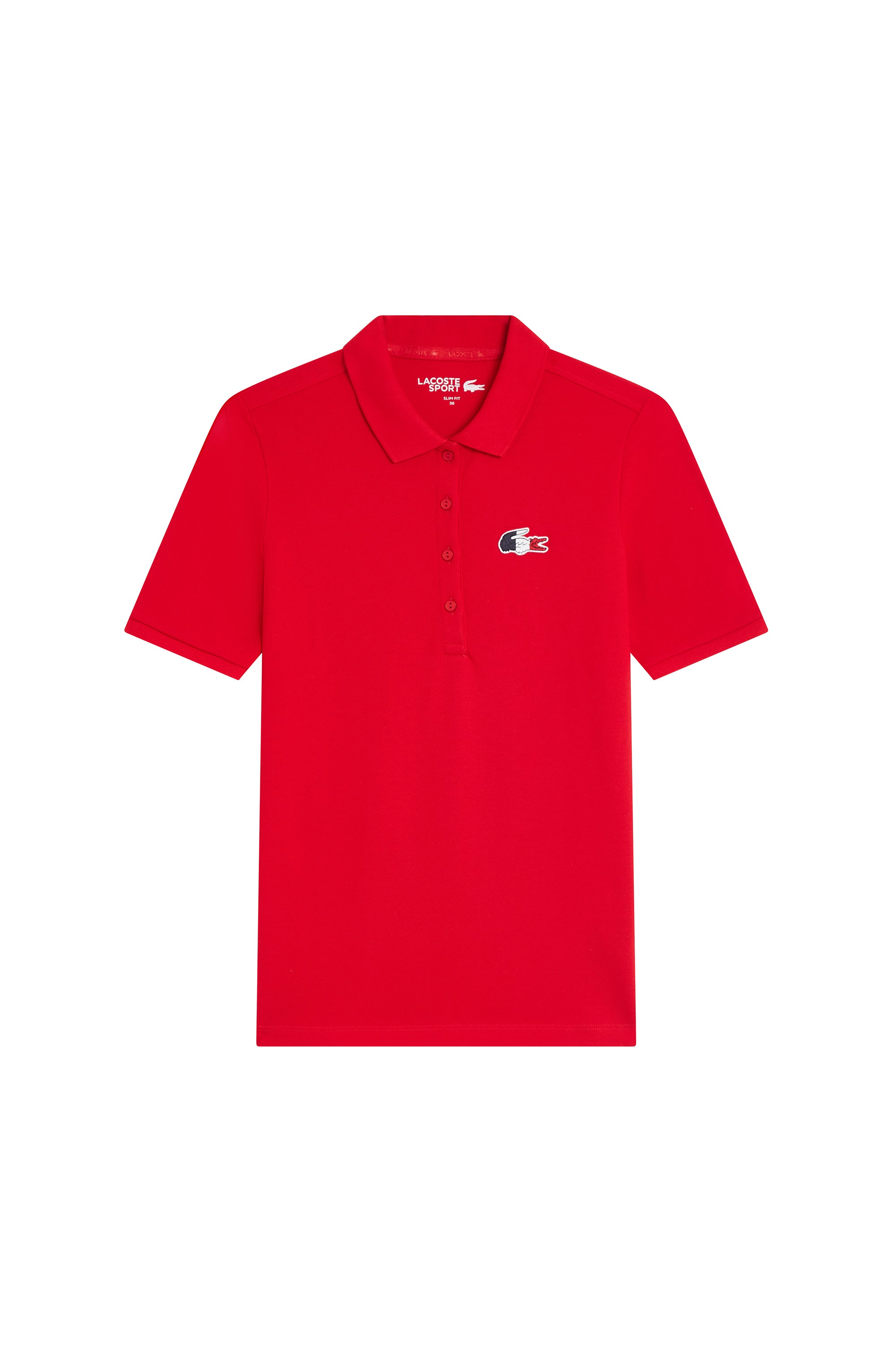 Polo avec logo tricolore - Rouge
