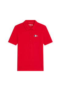 Polo avec logo tricolore - Rouge
