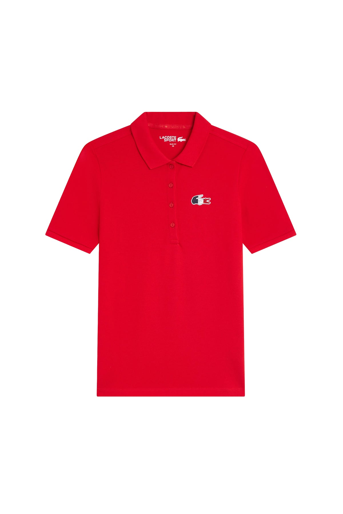 Polo avec logo tricolore - Rouge