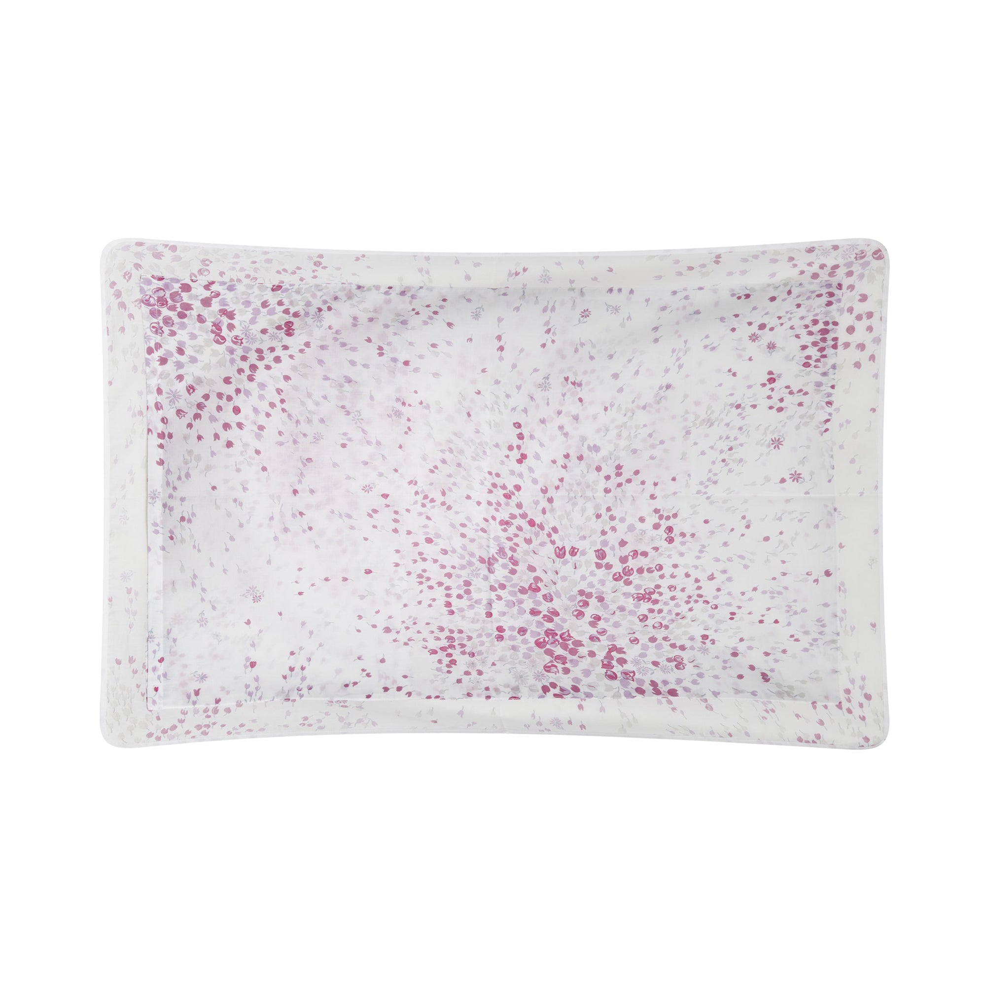 Taie d'oreiller Bouquet éclaté en percale de coton - Rose