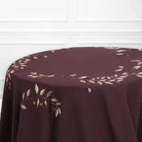 Service de table Feuilles d'olivier en lin - Cuivre