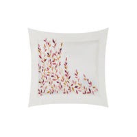 Taie d'oreiller Elina en voile de coton - Ocre & Orange & Rouge & Rose