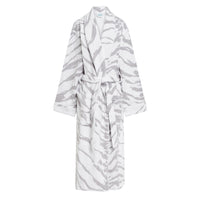 Terry Tiger Skin Bathrobe - Grey