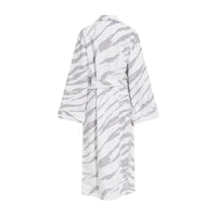 Terry Tiger Skin Bathrobe - Grey