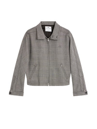 BLACK/NATURAL PRINCE OF WALES ZIPPED