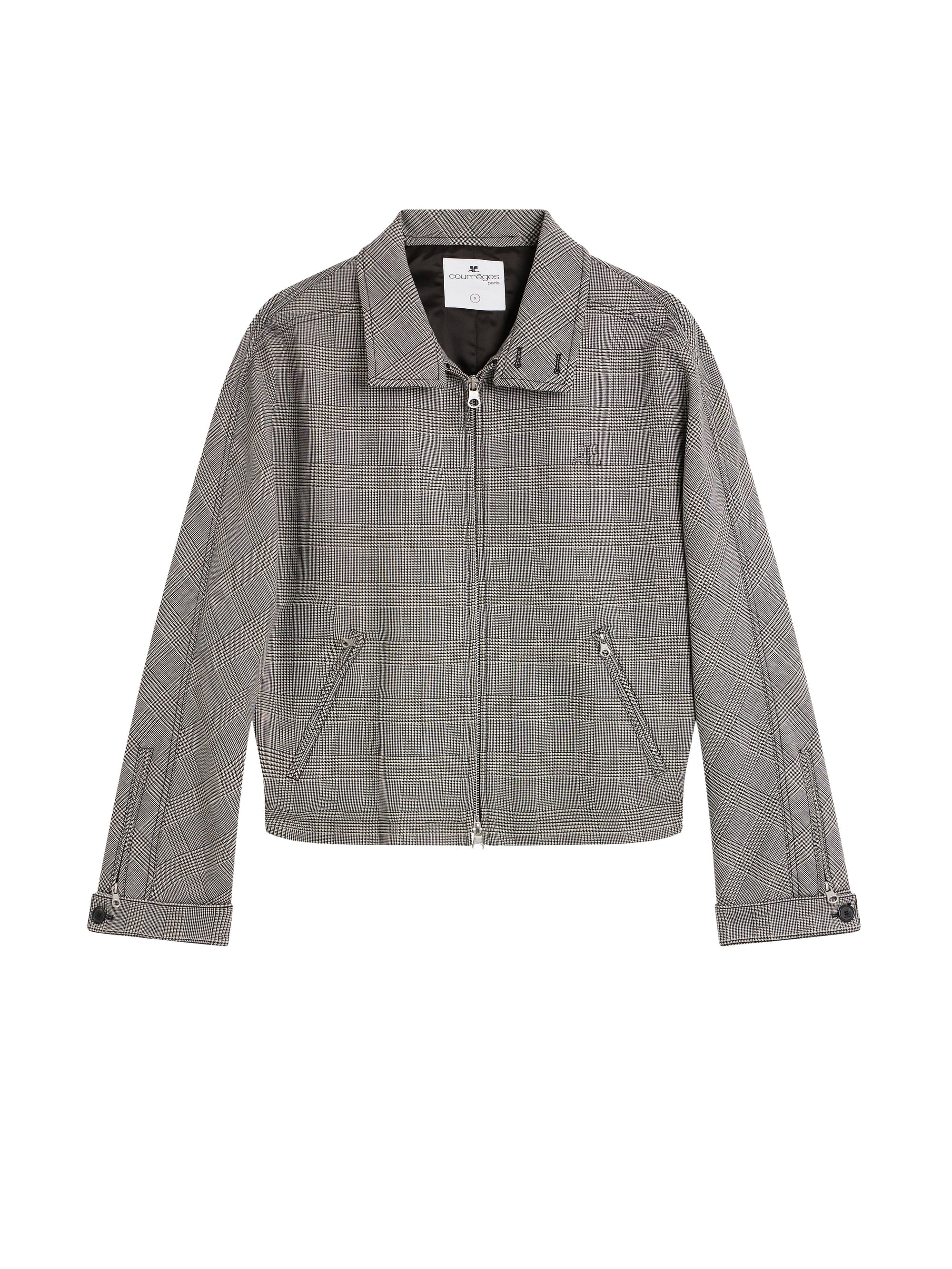 BLACK/NATURAL PRINCE OF WALES ZIPPED