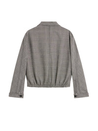 BLACK/NATURAL PRINCE OF WALES ZIPPED