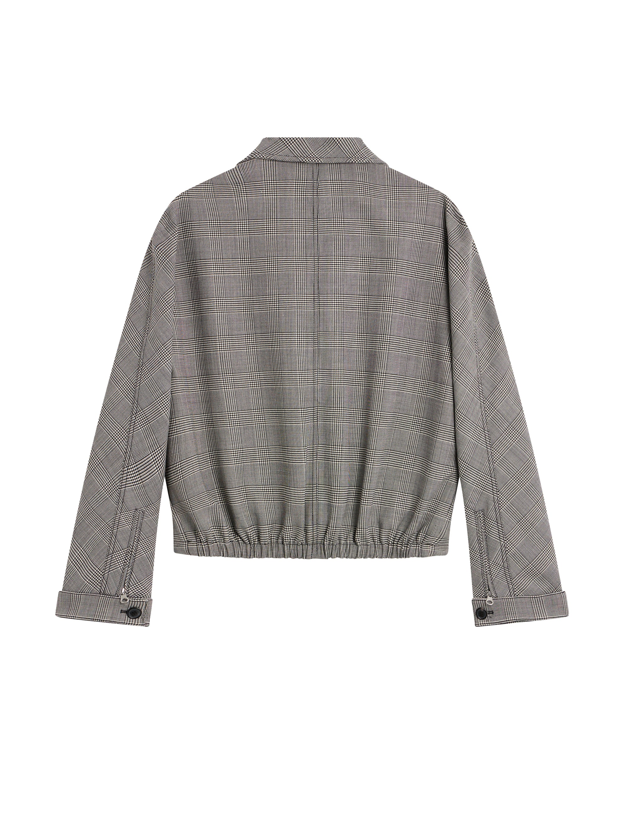 BLACK/NATURAL PRINCE OF WALES ZIPPED