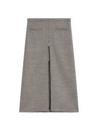 Jupe de tailleur à motifs Pied-de-poule - Black & Natural