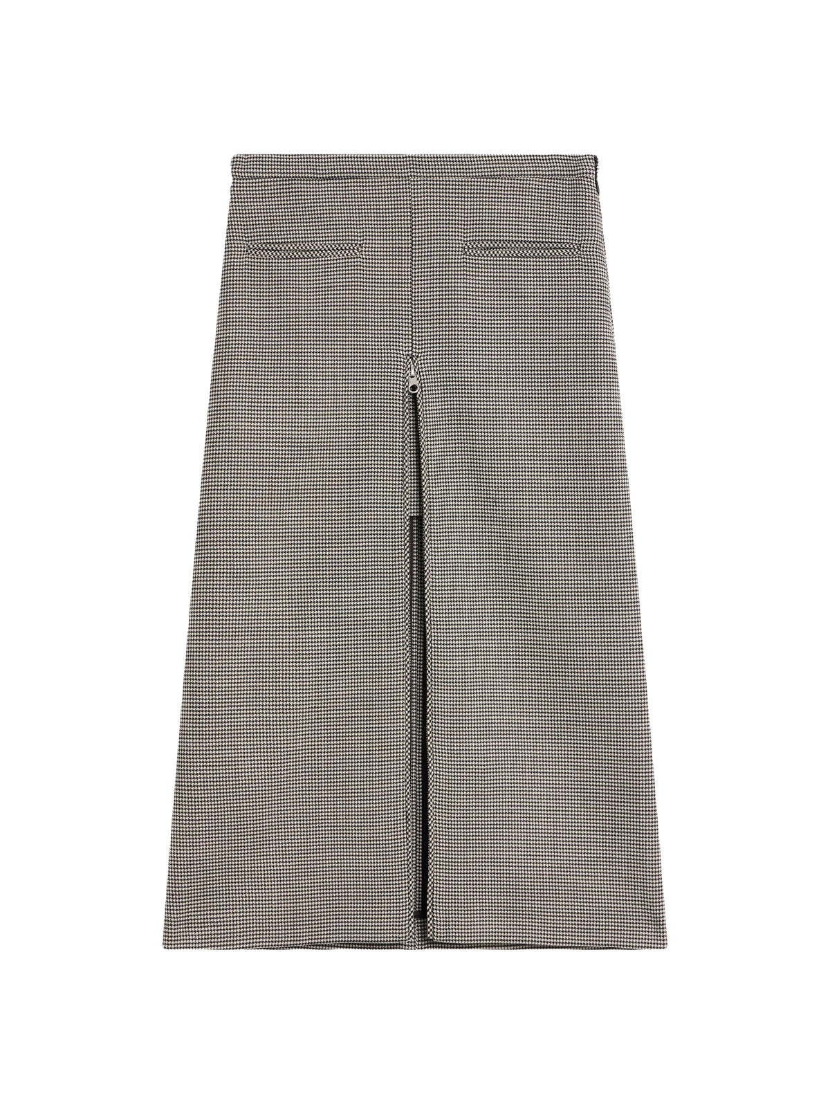 Jupe de tailleur à motifs Pied-de-poule - Black & Natural
